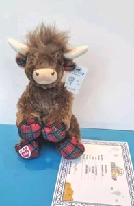 Build A Bear Tartan Kuh Brandneu mit Etikett Plüsch - Bild 1 von 12