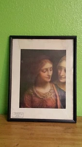 Vintage Museumsdruck: DETAIL KOPF HEILIGE FAMILIE VON LUINI (MAILAND) BROWN ROBERTSON CO  - Bild 1 von 7