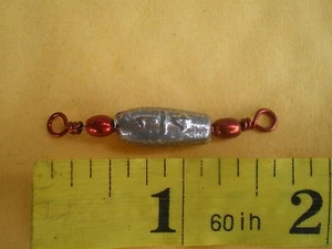 100 PCS. TROLLING SINKER W/#7 RED BARREL SWIVEL 1/4 OZ. G/QUALITY F/DO-IT MOLD - Picture 1 of 2
