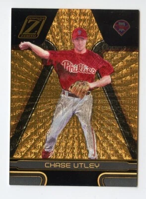 C987 Chase Utley 2005 Donruss Zenith prueba de artista 13/50 #215 Phillies raro SP Foto 1 de 2
