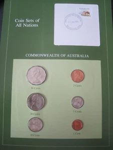 Australie Ensemble De Pièces De Monnaie KMS Franklin Mint - Picture 1 of 2