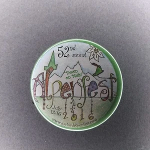 2016 52nd Annual Alpenfest Gaylord Michigan MI 2 1/4" Pinback Button - Picture 1 of 2