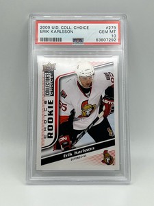 2009 Upper Deck Collectors Choice Erik Karlsson Rookie RC #279 PSA 10