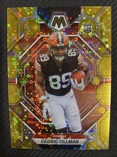 2023 Panini Mosaic Cedric Tillman Rookie GOLD No Huddle Mosaic /10 #296 Browns
