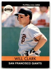 1991 PLAYBALL U.S.A. WILL CLARK SAN FRANCISCO GIANTS #91-3