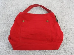 Gap Red Wool Shoulder Bag Buckled Strap Pockets Red Magnetic Closure Travel NWOT - Picture 1 of 15