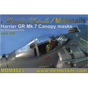 Harrier GR Mk.7 Canopy Painting Masks 1:48 (for Hasegawa) For Aircraft Model Kit - Picture 1 of 2