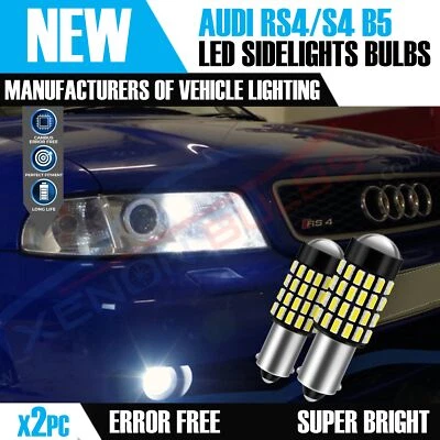 2X BAX9S H6W 54 SMD Audi RS4/S4 B5 Sidelights error free canbus Bulbs Error Free - Image 1 of 4