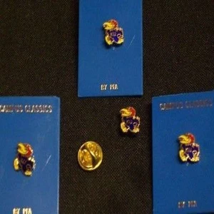 KU Jayhawks Lapel pins & Hat Pins or Tie Tacs X4 - Picture 1 of 1