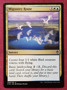 Magic The Gathering COMMANDER 2016 C16 MIGRATORY ROUTE blue/white card MTG - Picture 1 of 2