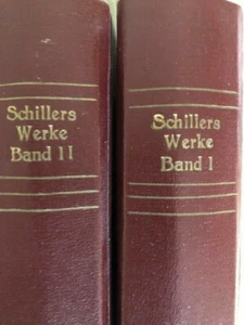 Schillers Werke in zwei Bänden Illustrierte Ausgabe um 1900 - Bild 1 von 11