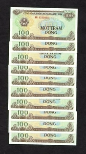 Viet nam 100 dong P-105a  1991-92  UNC  x 10 - Picture 1 of 2