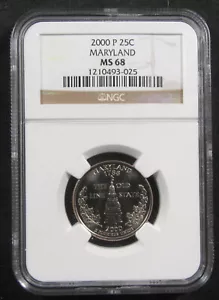 2000-P 25c Maryland NGC MS68. Very desirable in this high grade. (125316) - Picture 1 of 2