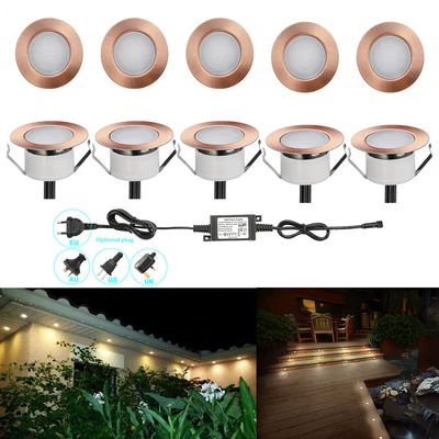 10er Set Warmweiß LED Einbaustrahler Led Bodeneinbaustrahle Aussen Terrasse Lamp - Photo 1/4