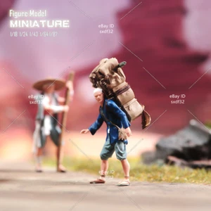 1/64 1/87 1/43 1/24 1/18 Scena Miniature Arrampicata Wild Man Bagaglio Figure Bambola - Foto 1 di 34