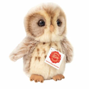 Teddy Hermann Eule Kuscheltier Stofftier Plüschtier Waldtier Hellbraun 16 cm - Bild 1 von 3