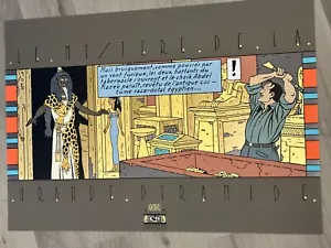 JACOBS SERIGRAPHIE BLAKE ET MORTIMER 100 X 70 LA PYRAMIDE 1987 NEUF - Imagen 1 de 1