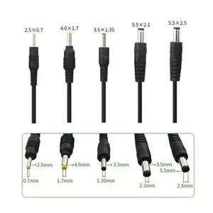 1x USB A Male Port to 2.5mm-5.5mm 5V DC Barrel Jack Power Cable Connector Cord - Picture 1 of 11