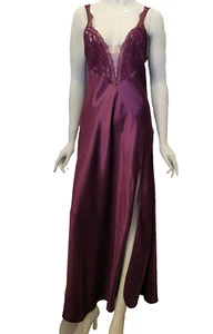 Victoria’s Secret gown medium purple VTG Gold Label Slip Dress sleeveless satin - Picture 1 of 17