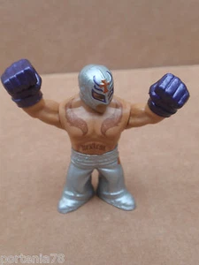 WWE Rumblers REY MYSTERIO Silver Pants Purple Gloves LOOSE - Picture 1 of 1