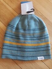 Bergans of Norway Knitted Striped Beanie Merino Wool Unisex One Siz Forest Frost