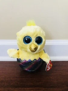 MEGG THE BEANIE BOO YELLOW  CHICK IN EGG MWMT 6” [WALGREENS EXCLUSIVE] - Picture 1 of 5