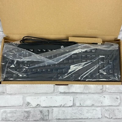 HP Genuine USB Wired Keyboard KBAR211 803181-001 - Image 1 of 2