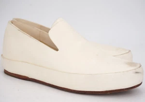 480 $ | FEIT FLACHE SLIPPER HALBSCHUH EU 37 GRÖSSE 7 SEMI CORDOVAN DAMEN WEISS - Bild 1 von 17