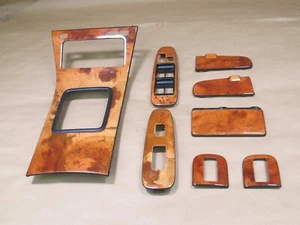 🥇98-00 LEXUS UCF20 LS400 8pcs WOODGRAIN CENTER CONSOLE DOOR TRIM COVER SET OEM - Foto 1 di 24