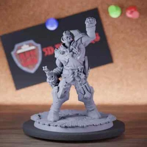Fighter Hobgoblin Miniature Boss Guns Mini DnD 5e TTRPG Pathfinder - Picture 1 of 8