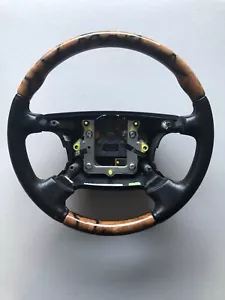 2004-2009 Jaguar XJ Vanden Plas Steering Wheel Black OEM - Picture 1 of 4