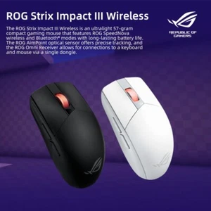 Asus ROG Strix Impact III Wireless Gaming Mouse, 36K DPI Sensor, Bluetooth - Picture 1 of 10