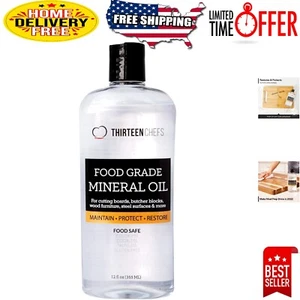 Wood Butcher Block Oil - 12oz Mineral Oil for Protection and Restoration - Picture 1 of 11