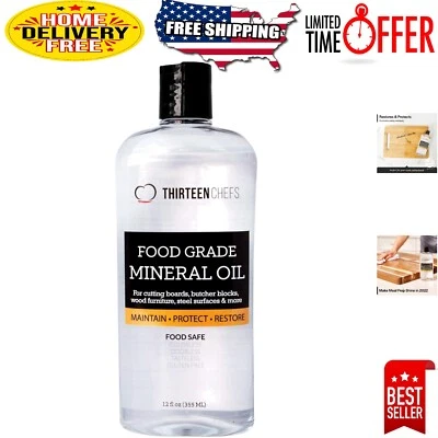 Aceite Bloque Carnicero Madera - Aceite Mineral 12oz para Protección y Restauración Foto 1 de 4