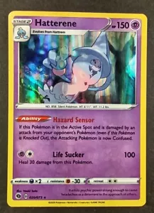 Hatterene 020/073 Holo Rare Champion's Path Pokemon TCG Card NM - Picture 1 of 2
