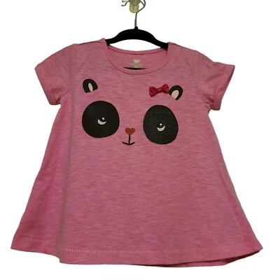 Koala Kids Pink Panda Bear Tunic Top 2T Girls - Image 1 of 3