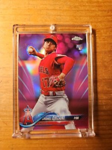 2018 Topps Chrome #HMT1 Shohei Ohtani Pink Refractor Rookie Angels Baseball 