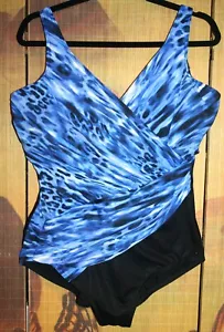 MIRACLESUIT Swimsuit Size 20 OCEANUS 6525688DD Asymmetric Bathing Costume pp£185 - Picture 1 of 14