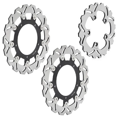 3 Front Rear Brake Rotors For Yamaha FZ6 600 Fazer 2004-2007 MT-03 2005-2014 13 Foto 1 de 4