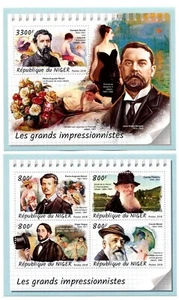 Monet /Renoir/ Degas - French Artist / Art on stamps  Timbres - 2018 - MNH** SN. - Picture 1 of 1