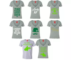 St Patricks Day shirt Shamrock Clover Paddy's Irish Unisex Men Women T-Shirt Gry - Picture 1 of 10