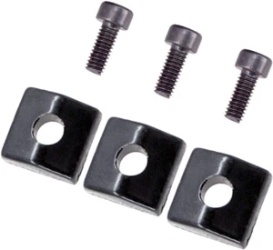 Sicherungsmutterblock und Schrauben für Tremolo Brücke Ersatz - Schwarz (3 Stück) - Bild 1 von 7