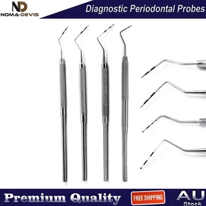 Periodontal Diagnostic Probes Color Coded Marking Tooth Measuring Dental Depth - Picture 1 of 6