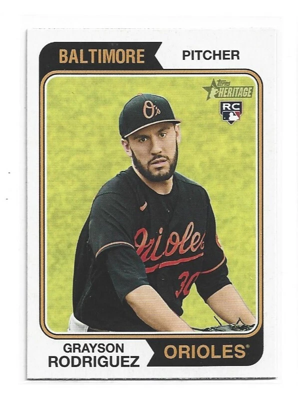 2023 Topps Heritage High Series Rookie Grayson Rodriguez #541 - Image 1 of 1
