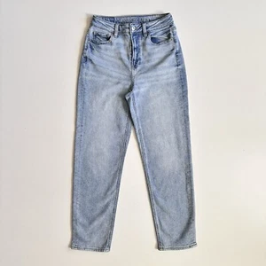 American Eagle Mom Straight Leg Jeans High Rise Größe 0 - Bild 1 von 9