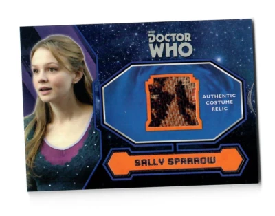 Sally Sparrow Carey Mulligan Doctor Who Sci Fi TV Show Costume Relic Coat Card - Image 1 of 2