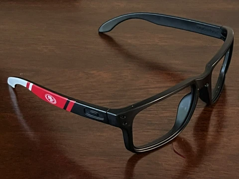 New NFL Collection San Francisco 49ers Oakley Holbrook Logo Sunglasses  READ Cover
