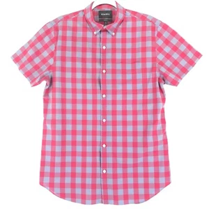 Camisa Bonobos para Hombre M Larga Calce Estándar Azul Rosa Algodón 1 Bolsillo Mangas Cortas - Imagen 1 de 7
