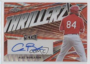 2022 Leaf Metal Thrillerz Orange Wave /3 Alec Burleson #TH-AB1 Auto