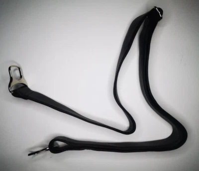 Correa de hombro ajustable de cuero Piquaro de repuesto color negro metal Foto 1 de 4